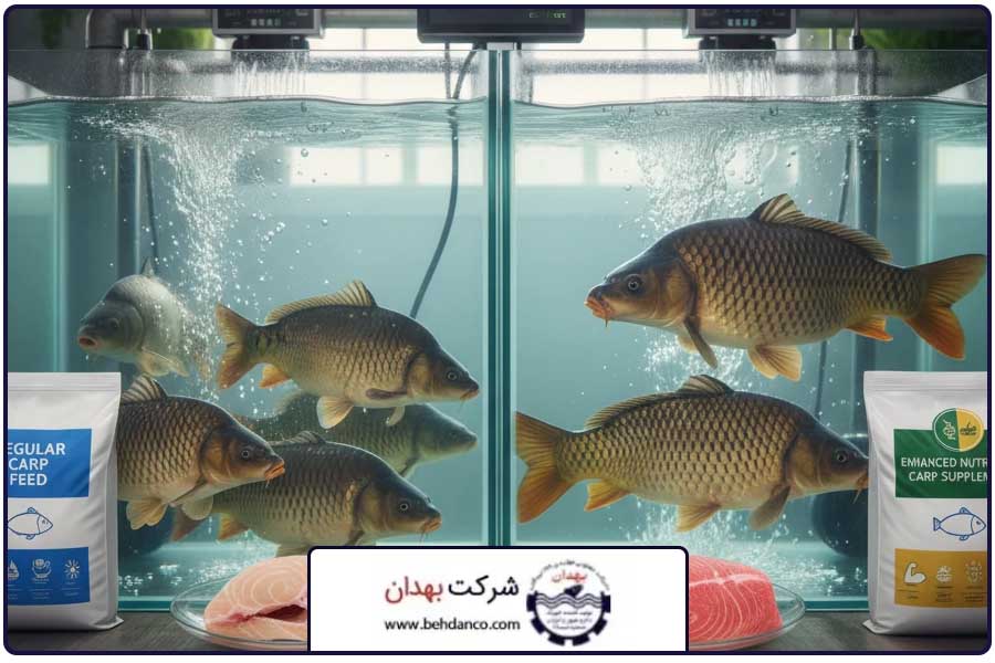 تاثیر بر گوشت | مکمل رشد ماهی کپور