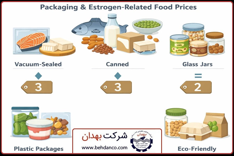 انواع بسته بندی | قیمت غذای استروژن