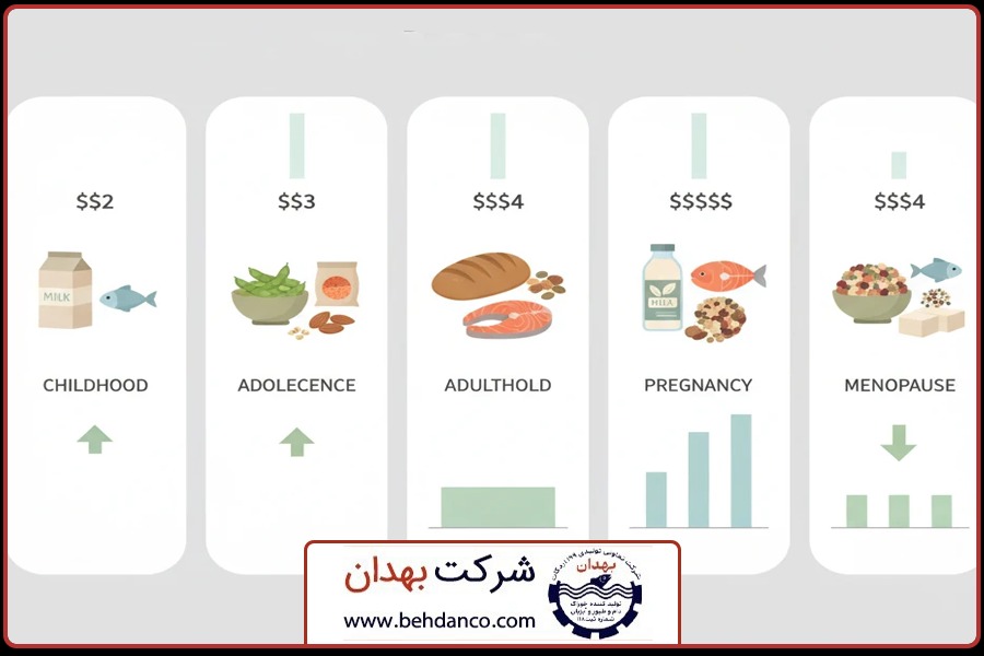 تفاوت قیمت در مراحل مختلف | قیمت غذای استروژن