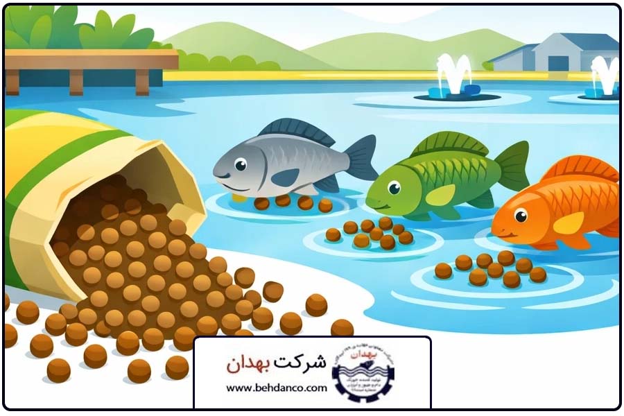 نقش چربی | غذای ماهی گرمابی