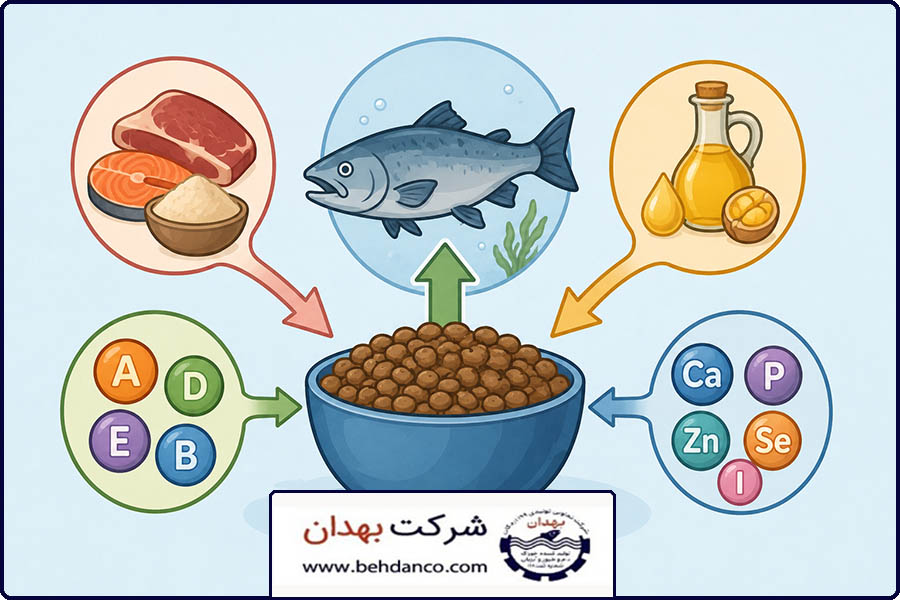 پروتئین در خوراک ماهی | ارتباط پروتئین با سایر مواد مغذی در خوراک ماهی